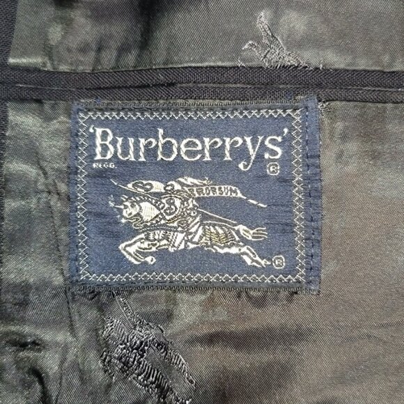 Burberry Vintage Men's Navy Blue Blazer 40R - Picture 6 of 10